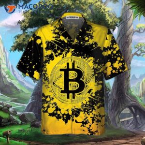 bitcoin cryptocurrency hawaiian shirt yellow and black shirt for amp 2