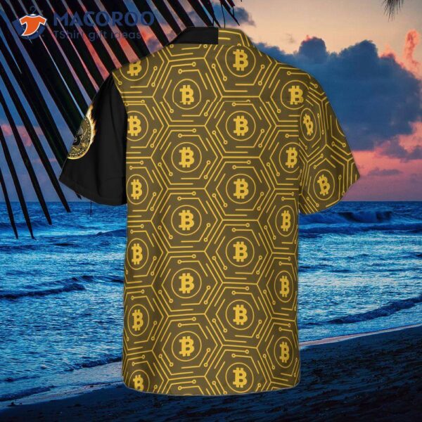 Bitcoin Flame Hawaiian Shirt