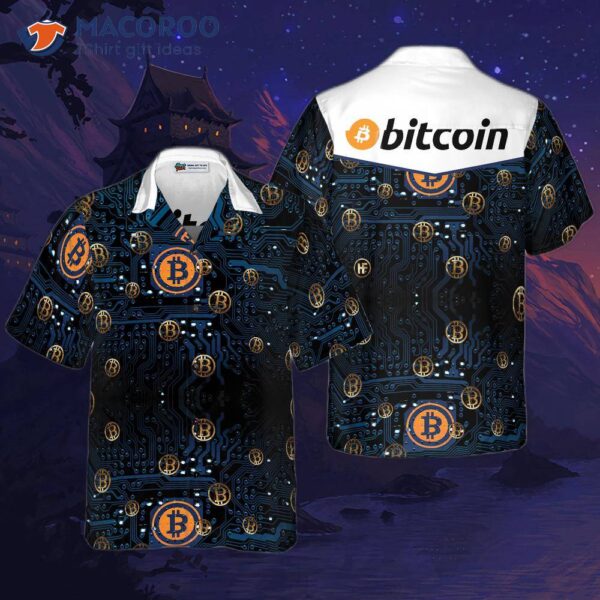 Bitcoin Logo Hawaiian Shirt