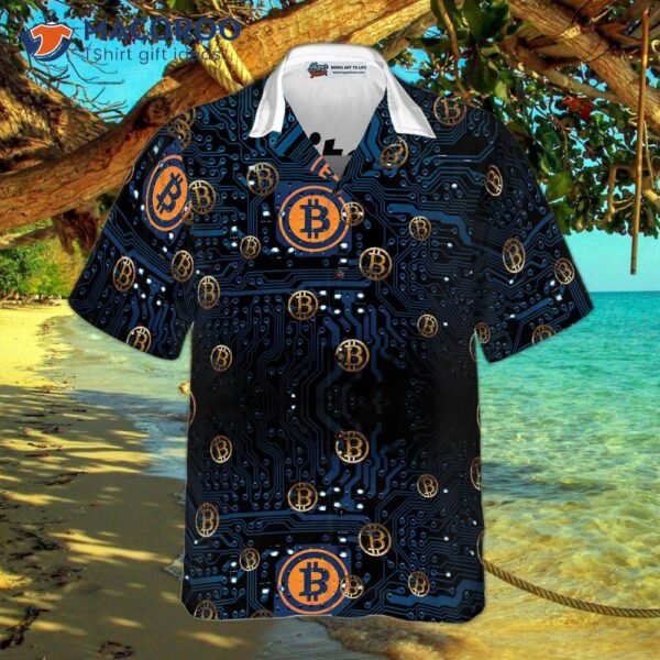 Bitcoin Logo Hawaiian Shirt