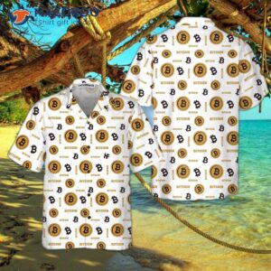 bitcoin seamless pattern in white background hawaiian shirt funny shirt for amp 4