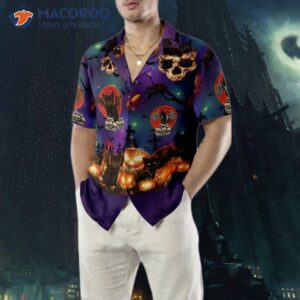 black cat halloween hawaiian shirt 4