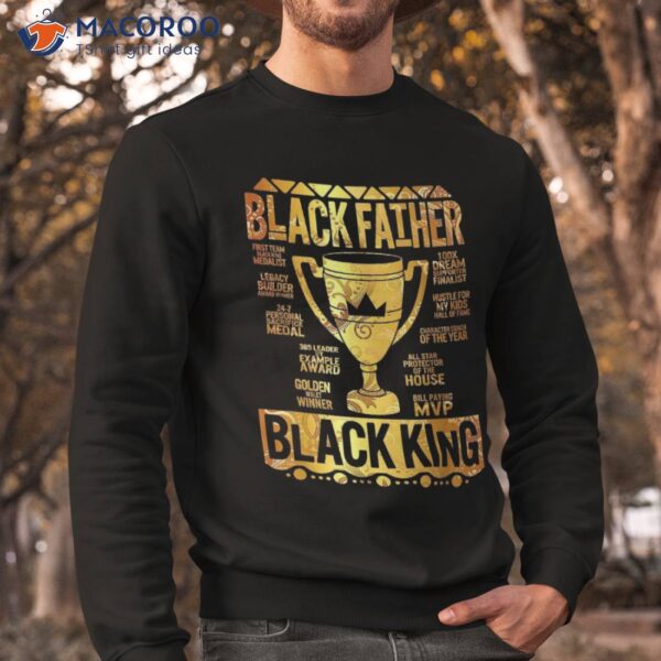 Black Father King Fathers Day Dad Matter Husband Dope Leader Shirt