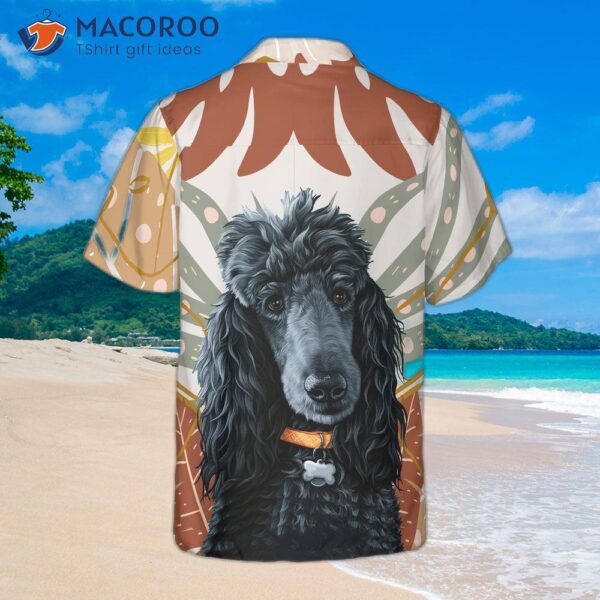 Black Poodle And The Brown Leaves Hawaiian Shirt, Best Dog Shirt For