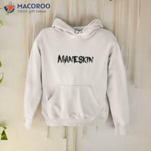 black text maneskin shirt hoodie