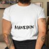 Black Text Maneskin Shirt