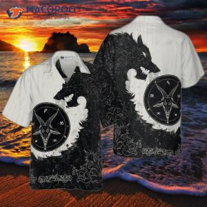 black wolf s hawaiian shirt 0