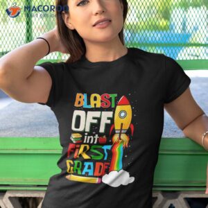blast into first grade back to school 1st shirt tshirt 1