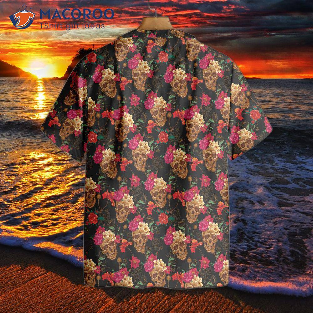 Blooming Skull Hawaiian Shirt Blooming Skull Hawaiian Shirt