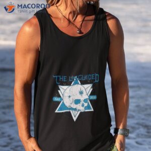 blue art the unguided skull shirt tank top