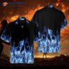 Blue Flame Hawaiian Shirt