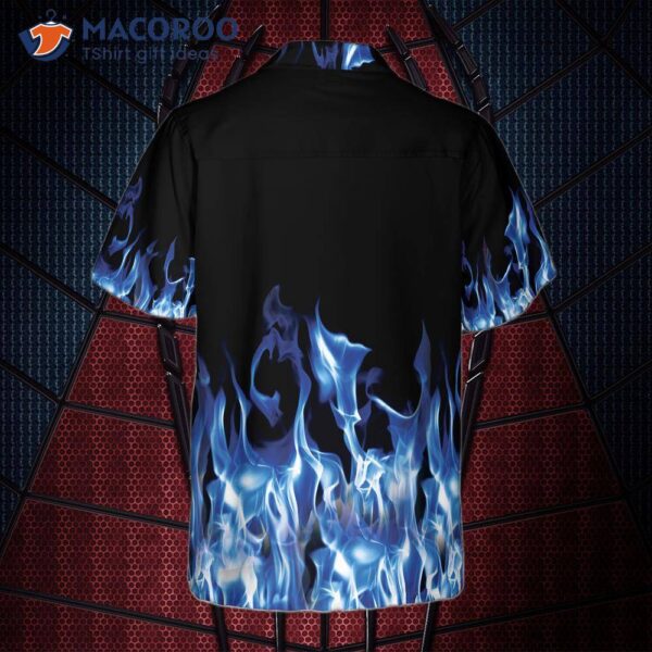 Blue Flame Hawaiian Shirt