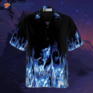 blue flame hawaiian shirt 2