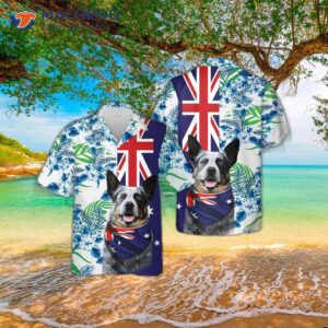 Blue Heeler (australian Cattle Dog) Australia Day Hawaiian Shirt