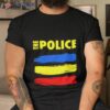 Blue Yellow Red The Police Rock Band Shirt