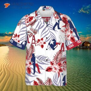 bluebonnet texas hawaiian shirt construction worker version button down floral and flag shirt proud for 3