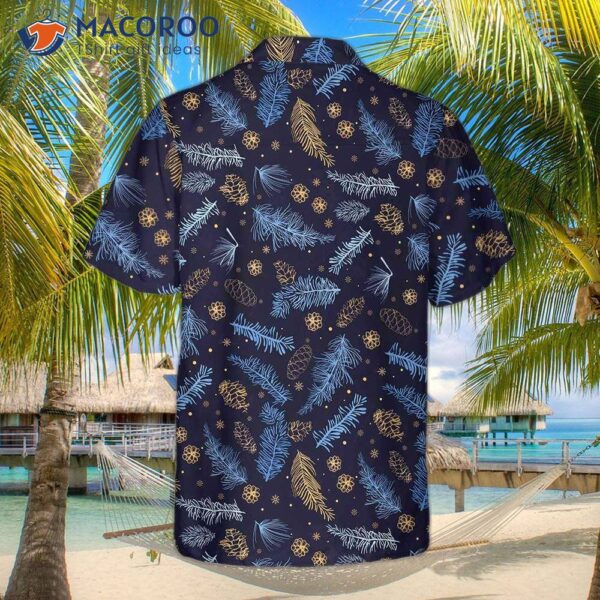 Blueish Winter Nature Hawaiian Shirt, Festive Christmas Best Gift For