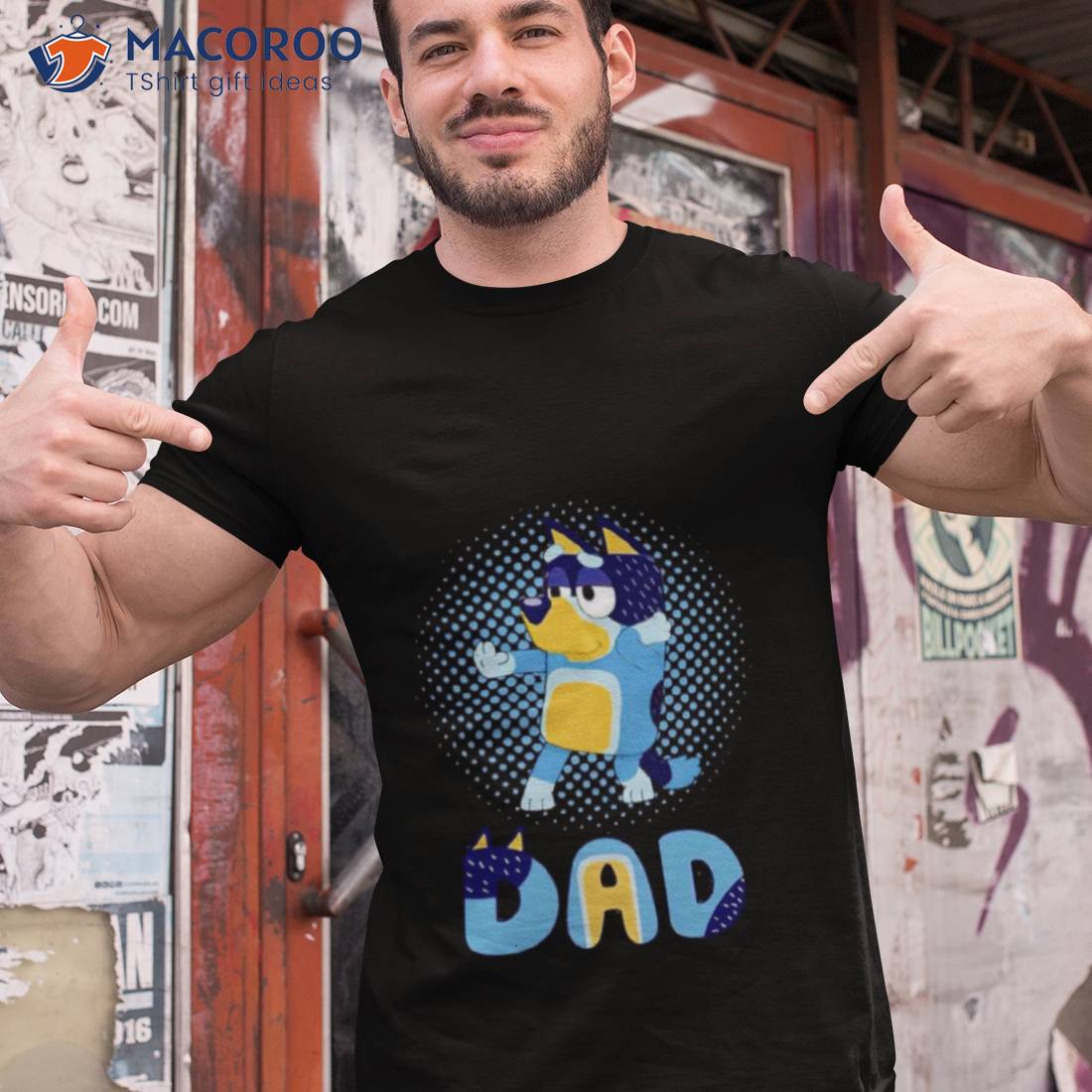 Bluey Dad Long Sleeve T-Shirt Adult