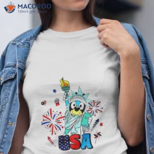 bluey bandit heeler im here for the snacks and freedom bluey july fourth shirt tshirt