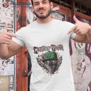 bombos y tarolas cartel de santa shirt tshirt 1