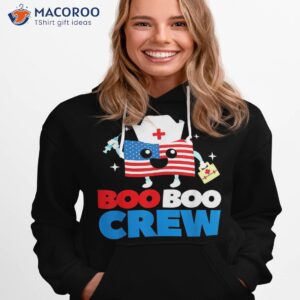 boo crew american flag funny 4th of july usa nurse gift shirt hoodie 1