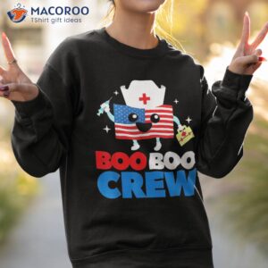 boo crew american flag funny 4th of july usa nurse gift shirt sweatshirt 2