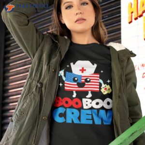 boo crew american flag funny 4th of july usa nurse gift shirt tshirt 2