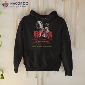 boss bruce springsteen 59th anniversary 1964 2023 thank you for the memories signature shirt hoodie