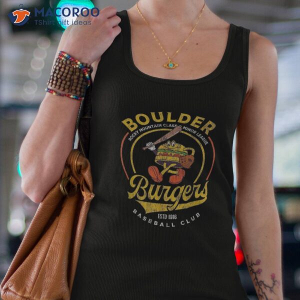 Boulder Burgers Retro Minor League Baseball Team Shirt