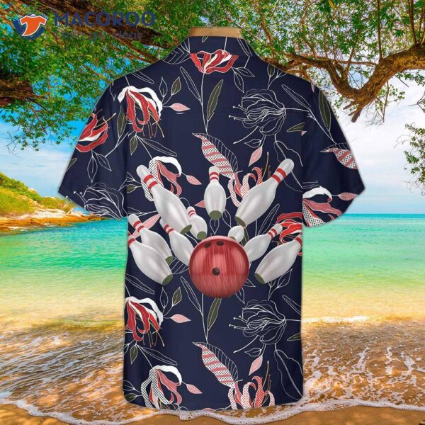 Bowling Colorful Flowers Hawaiian Shirt, Floral Best Gift For Players
