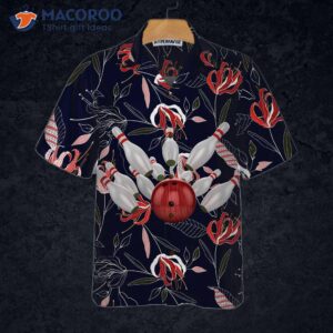 bowling colorful flowers hawaiian shirt floral best gift for players 2