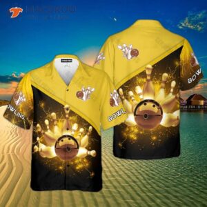 Bowling Golden Lightning Sport Hawaiian Shirts