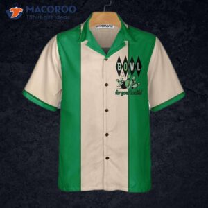 “bowling Is My Therapy” Hawaiian Shirt, Green And White Bowling Shirt—best Gift For Players