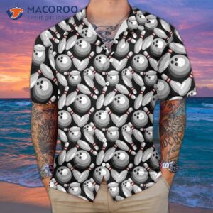 bowling pins and balls hawaiian shirt seamless patterns best gift for lovers 3