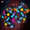 Bowling-space-colored Hawaiian Shirt