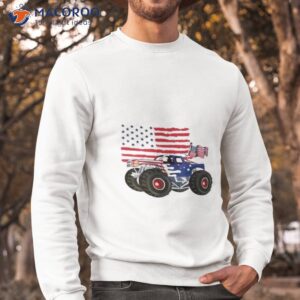 boys 4th of july monster truck shirt sweatshirt