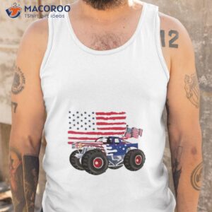 boys 4th of july monster truck shirt tank top