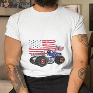 Boys 4th Of July Monster Truck Shirt