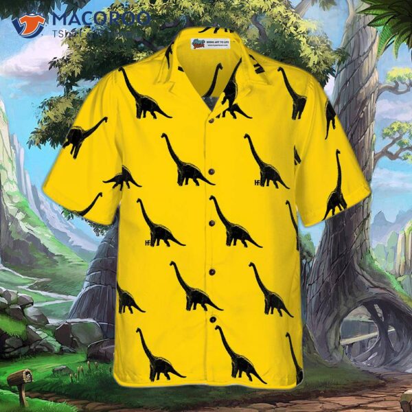 Brachiosaurus Dinosaur Hawaiian Shirt