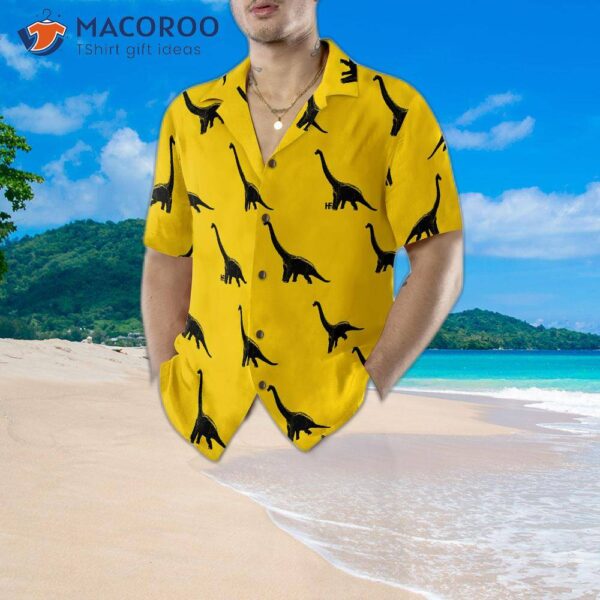 Brachiosaurus Dinosaur Hawaiian Shirt