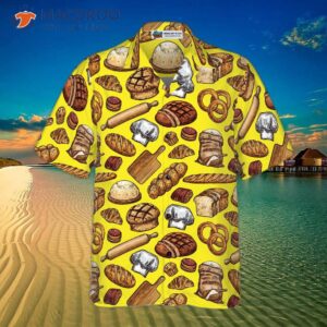 bread and pastry foods hawaiian shirt 2