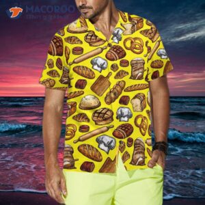 bread and pastry foods hawaiian shirt 3