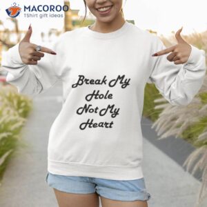 break my hole not my heart 2023 shirt sweatshirt
