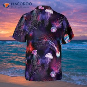 Bright Night Galaxy With Jellyfish Hawaiian Shirt