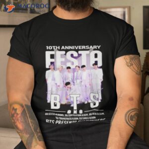 bts 10th anniversary festa presents everywhere signatures shirt tshirt