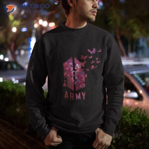 bts army logo with destructive butterfly kpop army shirt sweatshirt 1