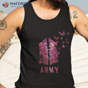 bts army logo with destructive butterfly kpop army shirt tank top 3 1