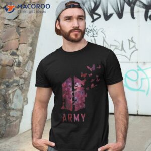 bts army logo with destructive butterfly kpop army shirt tshirt 3