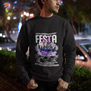 bts festa 10th anniversary bts presents everywhere signatures shirt sweatshirt