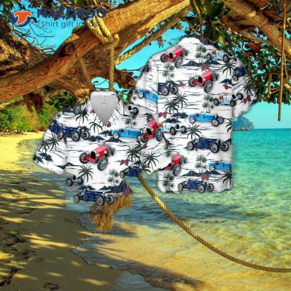 Bugatti Type 35b Grand Prix Hawaiian Shirt